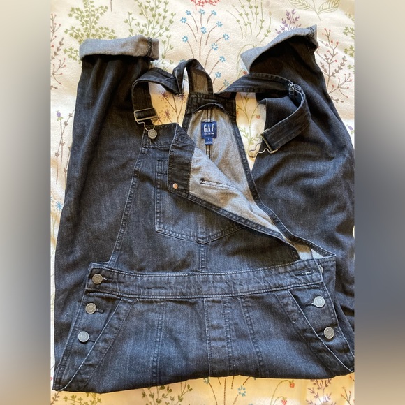 GAP faded black Denim overalls • size SMALL • 4/6 • EUC • - Picture 5 of 16